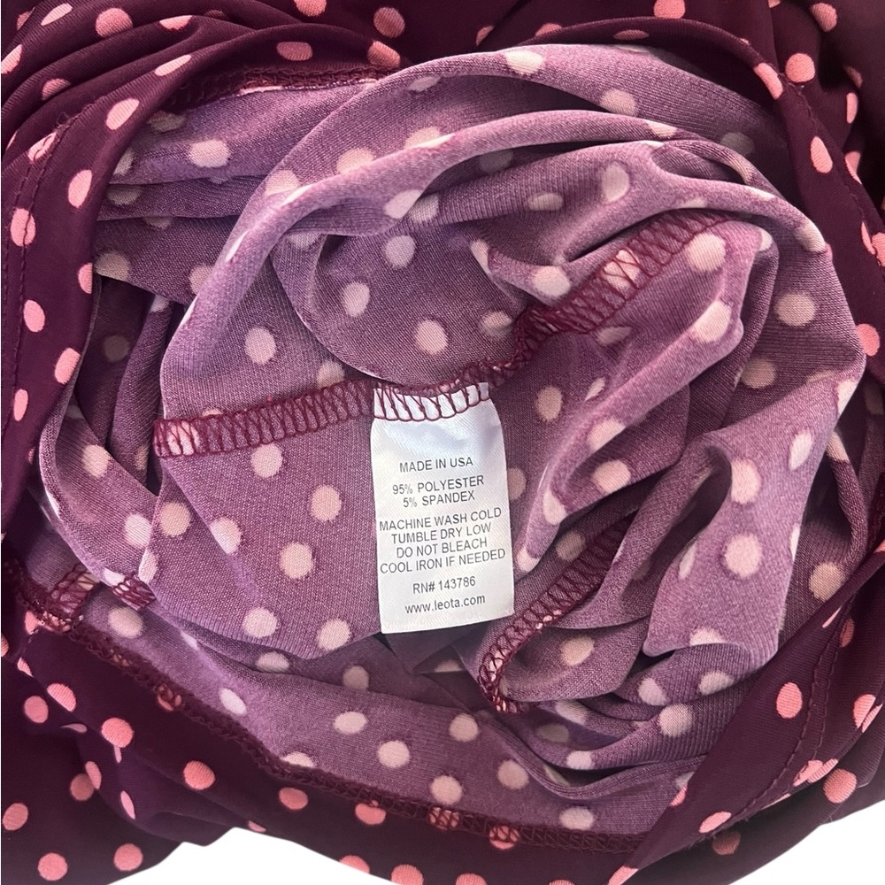 Leota Pink Dot Ruffle Sheath dress - Picture 9 of 11